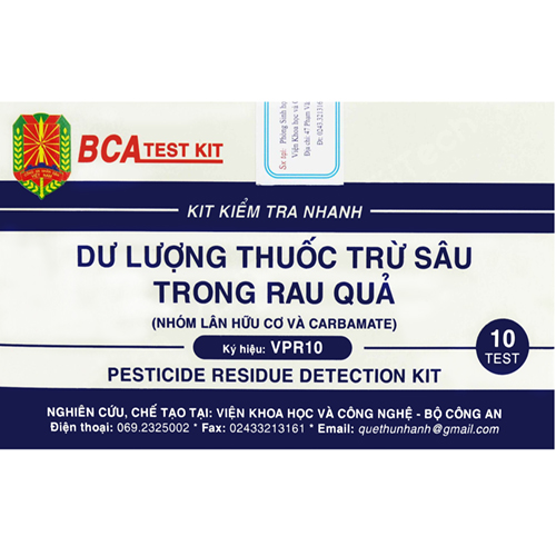 Kit Kiểm Tra Nhanh Dư Lượng Thuốc Trừ Sâu Trong Rau Quả